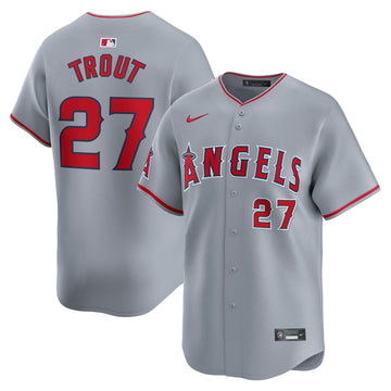 Mike Trout Los Angeles Angels gray Limited jersey