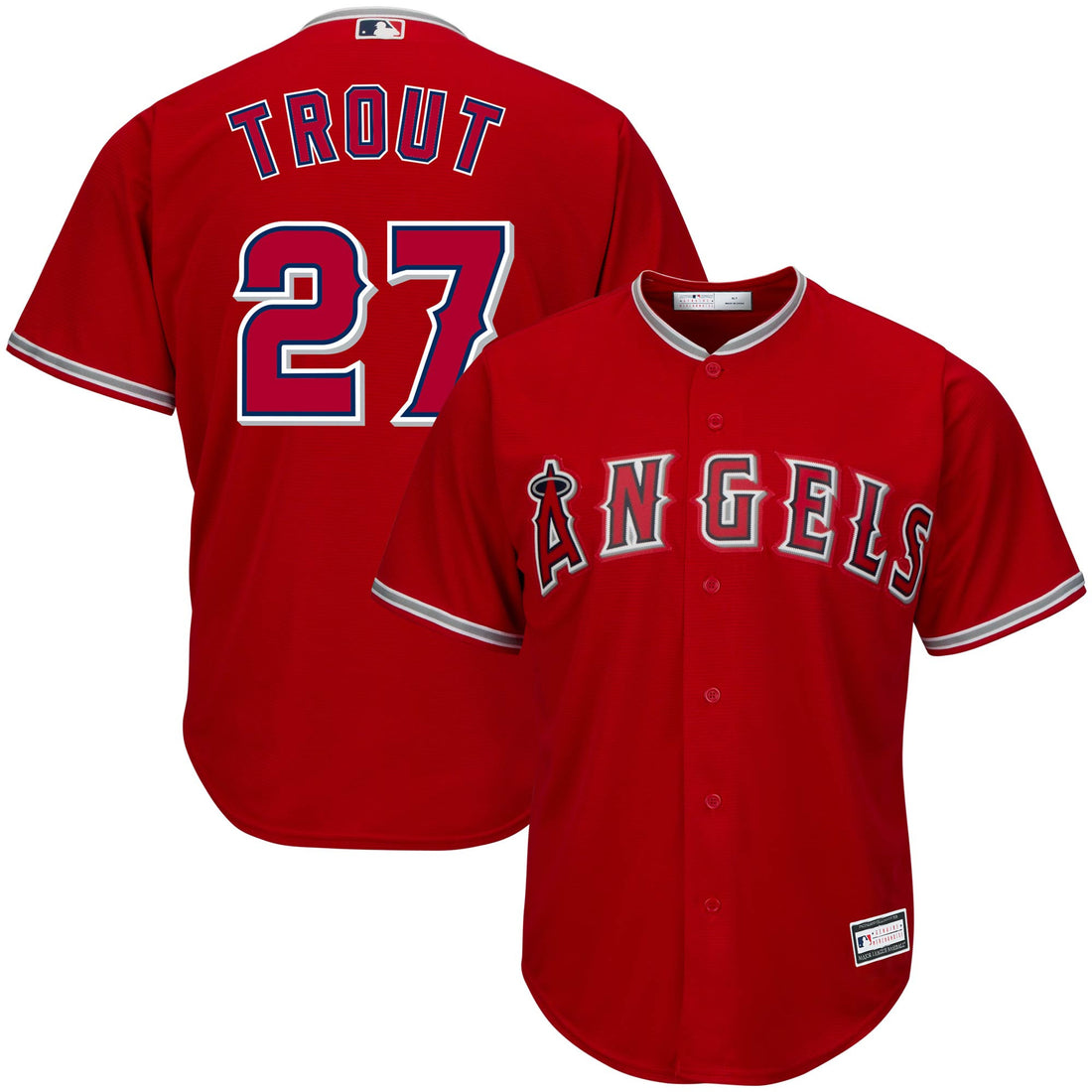 Mike Trout Los Angeles Angels red jersey