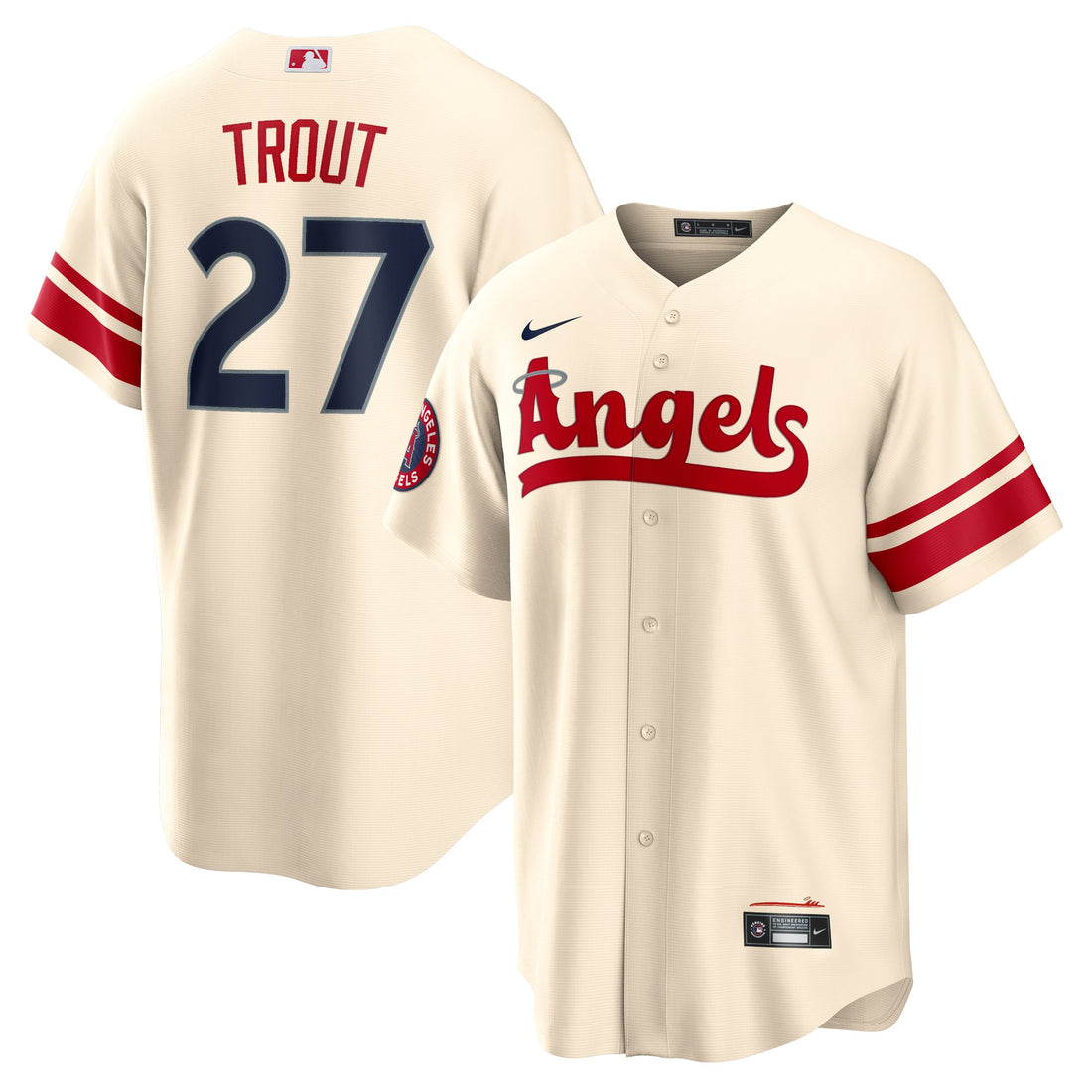 Mike Trout Los Angeles Angels cream City Connect jersey