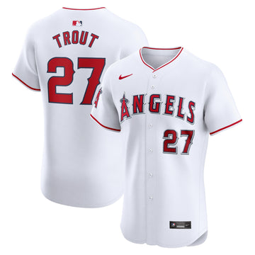 Mike Trout Los Angeles Angels white Elite jersey