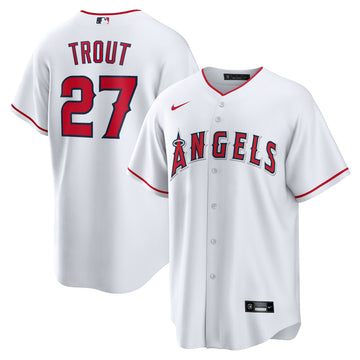 Mike Trout Los Angeles Angels white Home jersey
