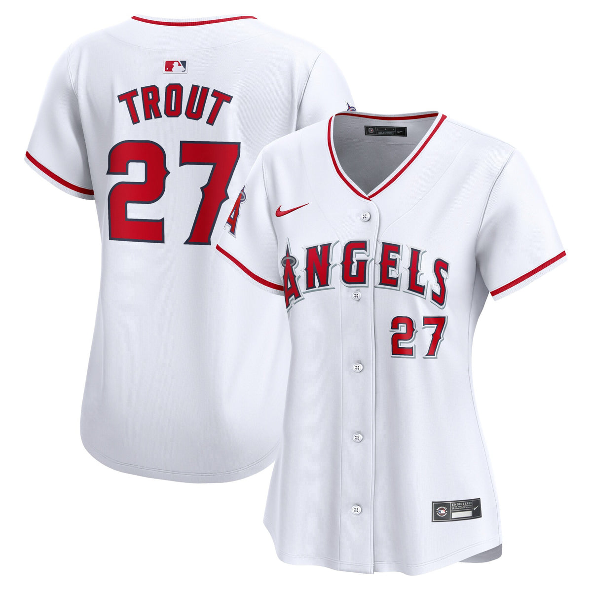 Mike Trout Los Angeles Angels white Limited jersey
