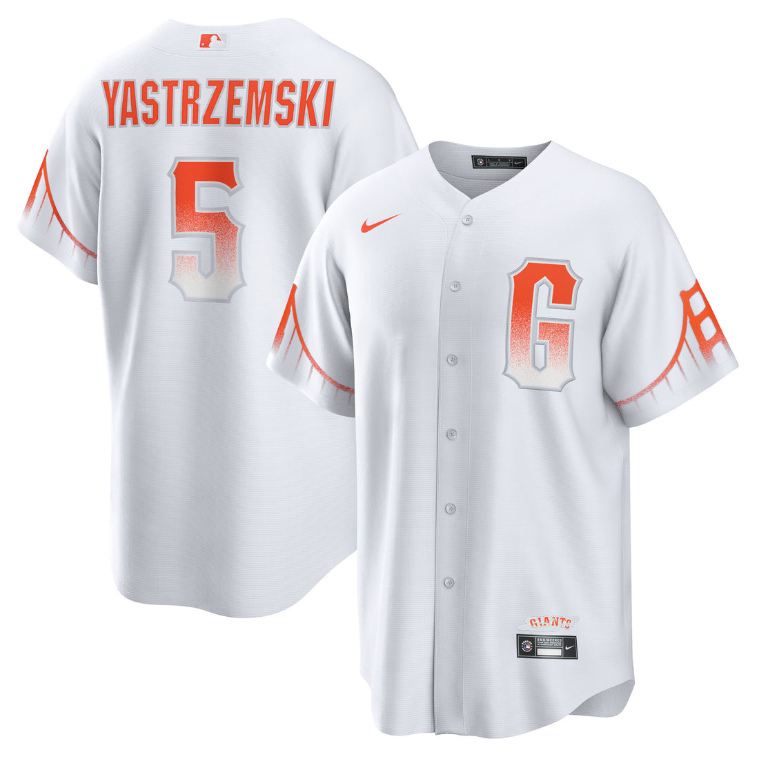 Mike Yastrzemski San Francisco Giants white City Connect jersey