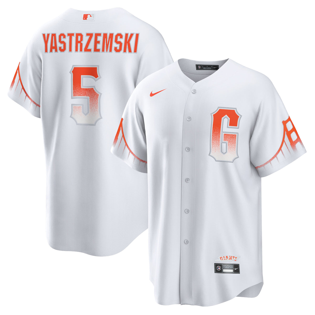 Mike Yastrzemski San Francisco Giants white City Connect jersey