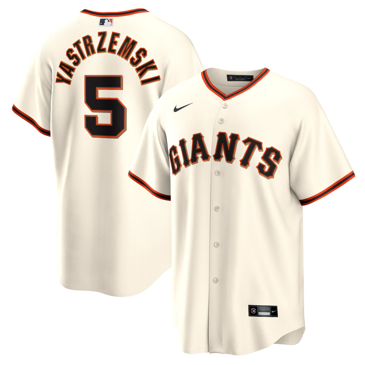 Mike Yastrzemski San Francisco Giants cream Home jersey