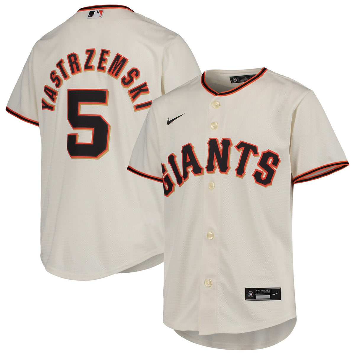 Mike Yastrzemski San Francisco Giants cream Alternate jersey