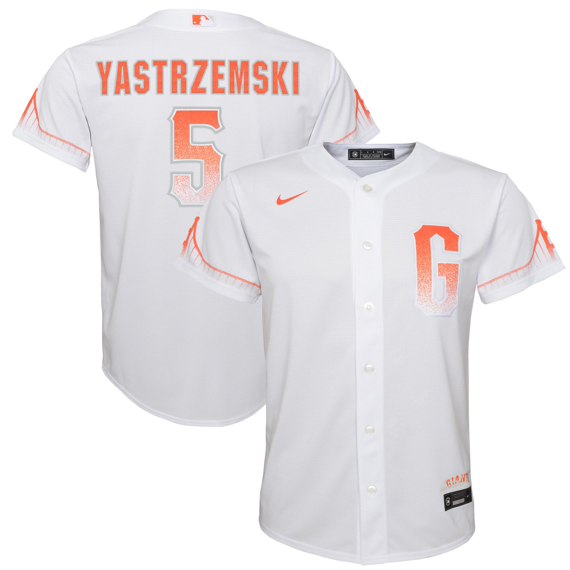 Mike Yastrzemski San Francisco Giants white City Connect jersey