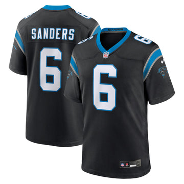 Miles Sanders Carolina Panthers black jersey