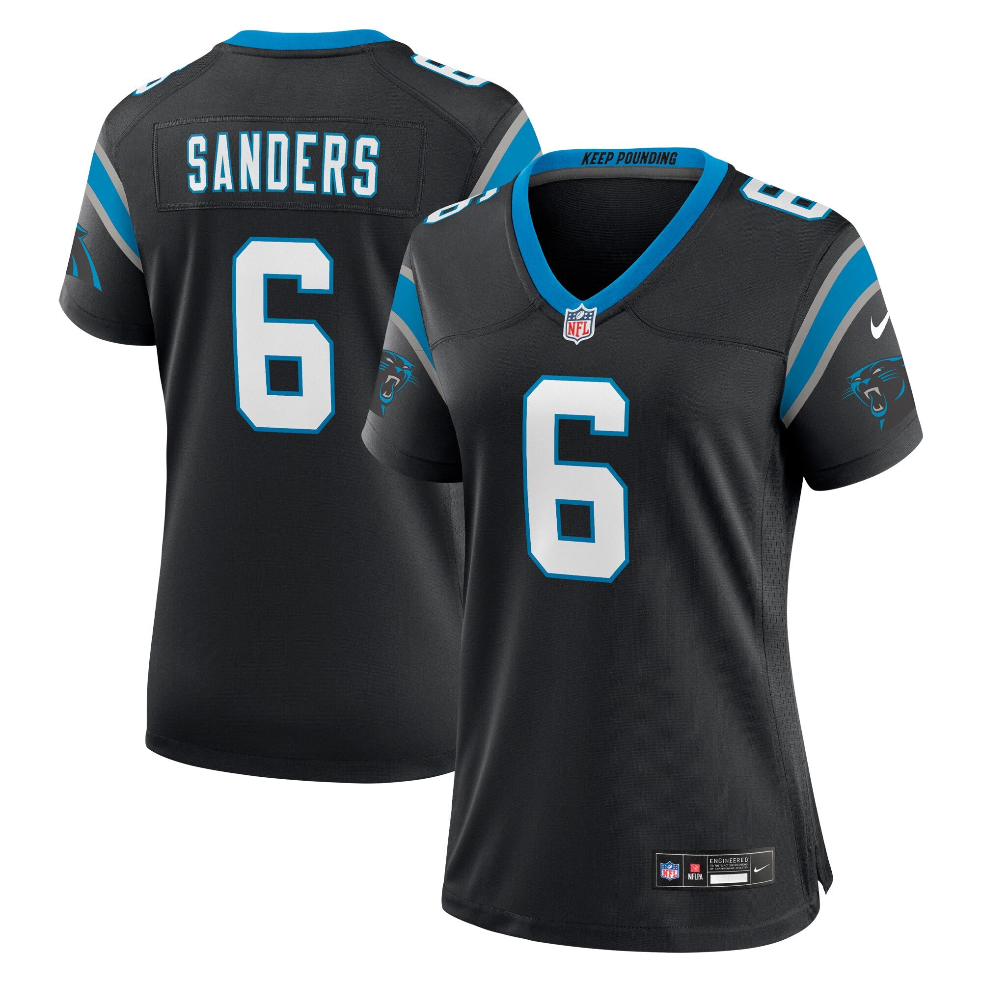 Miles Sanders Carolina Panthers black jersey