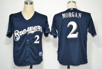 Morgan Milwaukee Brewers blue jersey