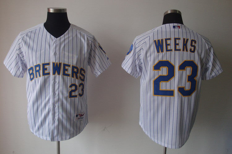 Weeks Milwaukee Brewers jersey