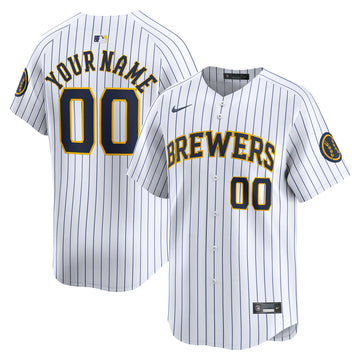 Milwaukee Brewers white Limited jersey