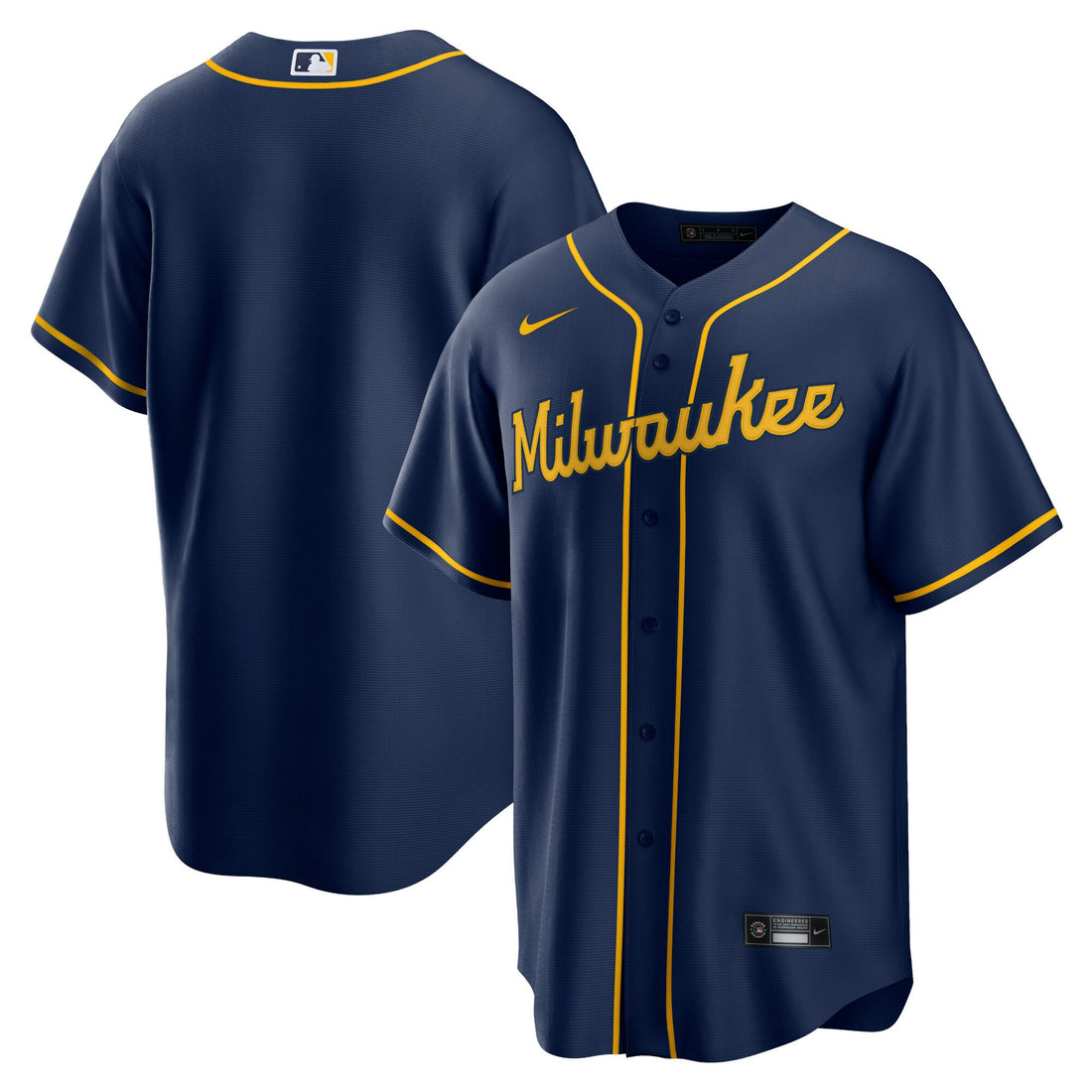 Milwaukee Brewers navy Alternate jersey