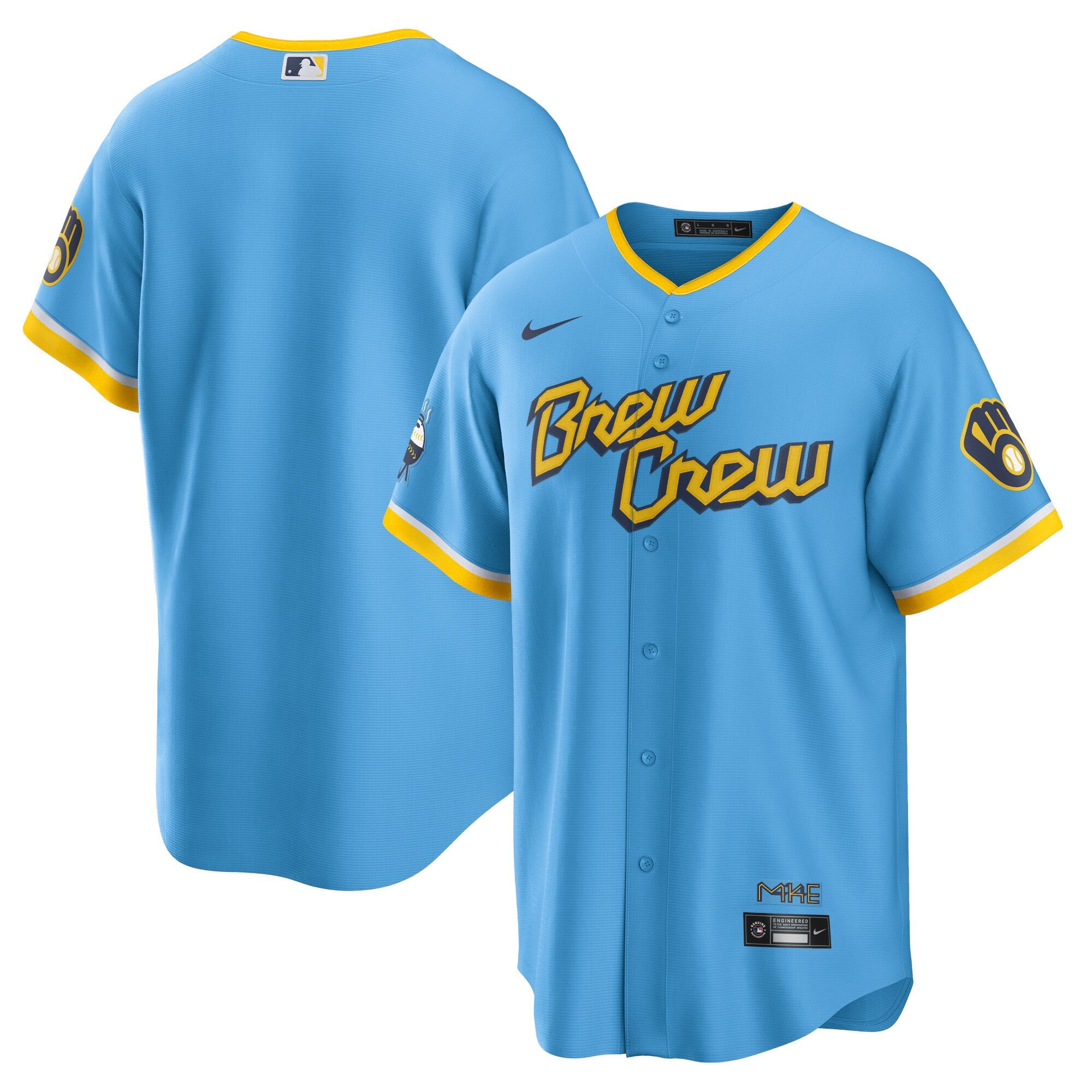 Milwaukee Brewers blue City Connect jersey