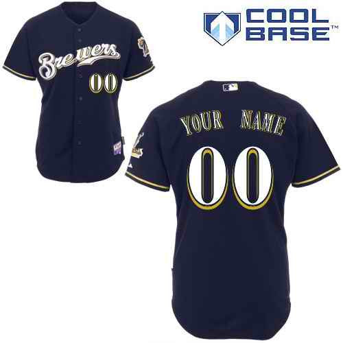 Milwaukee Brewers blue jersey