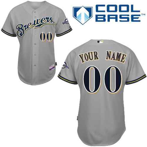 Milwaukee Brewers grey jersey