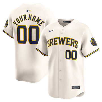 Milwaukee Brewers cream Limited jersey