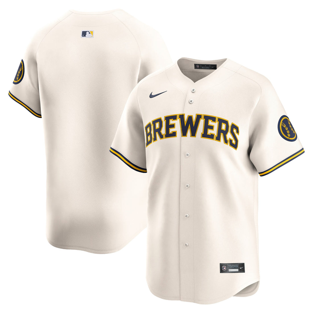 Milwaukee Brewers cream Limited jersey