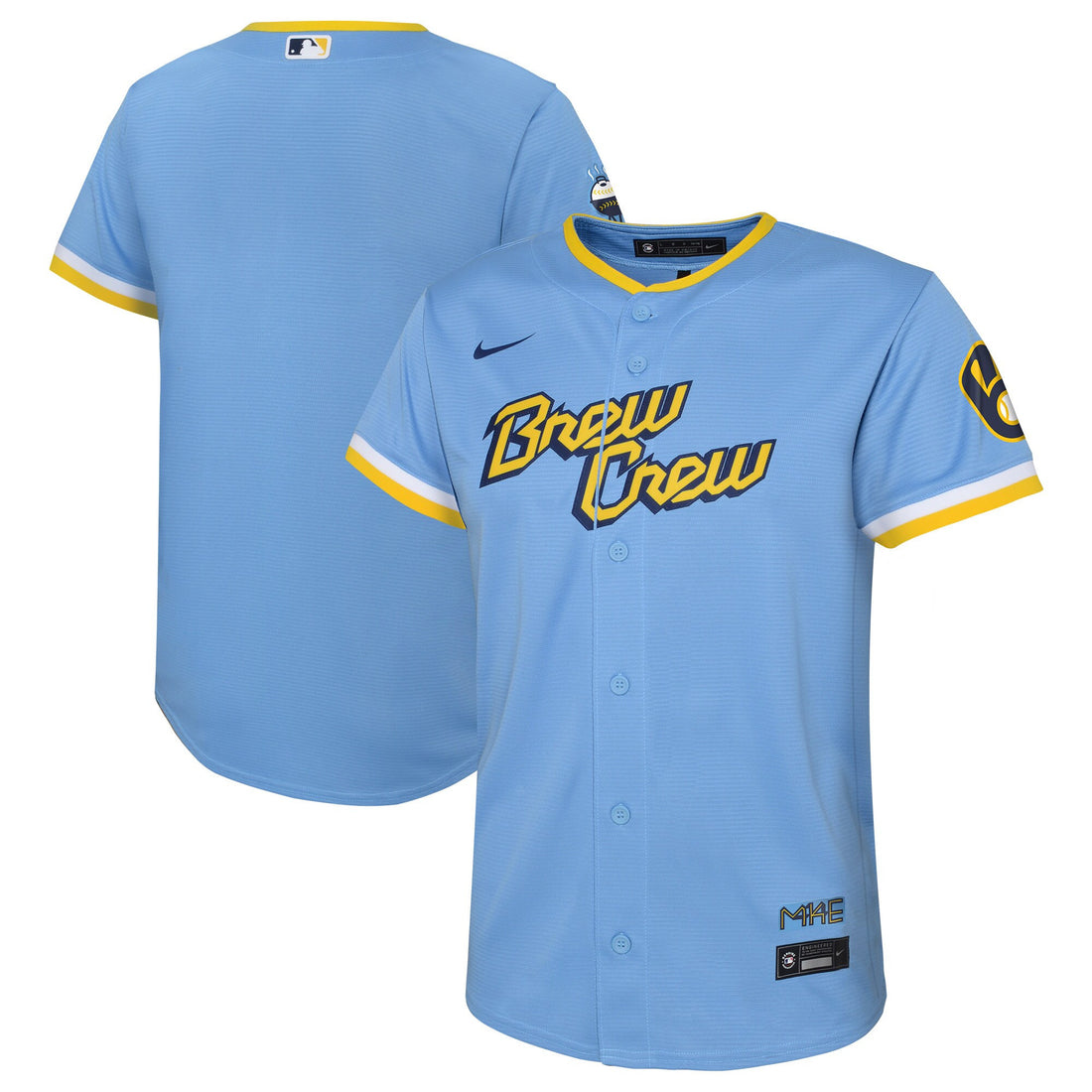 Milwaukee Brewers blue City Connect jersey