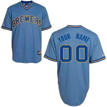 Milwaukee Brewers blue jersey
