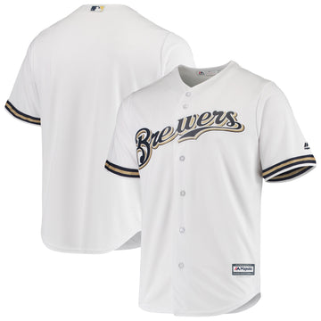 Majestic Milwaukee Brewers white Home jersey