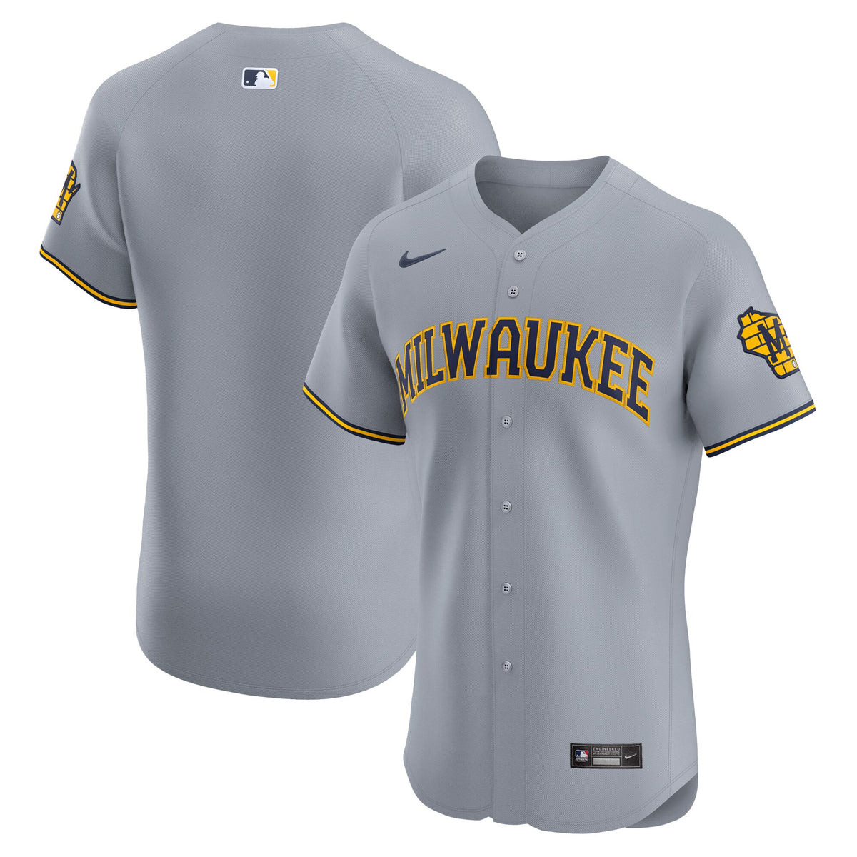 Milwaukee Brewers gray Vapor jersey