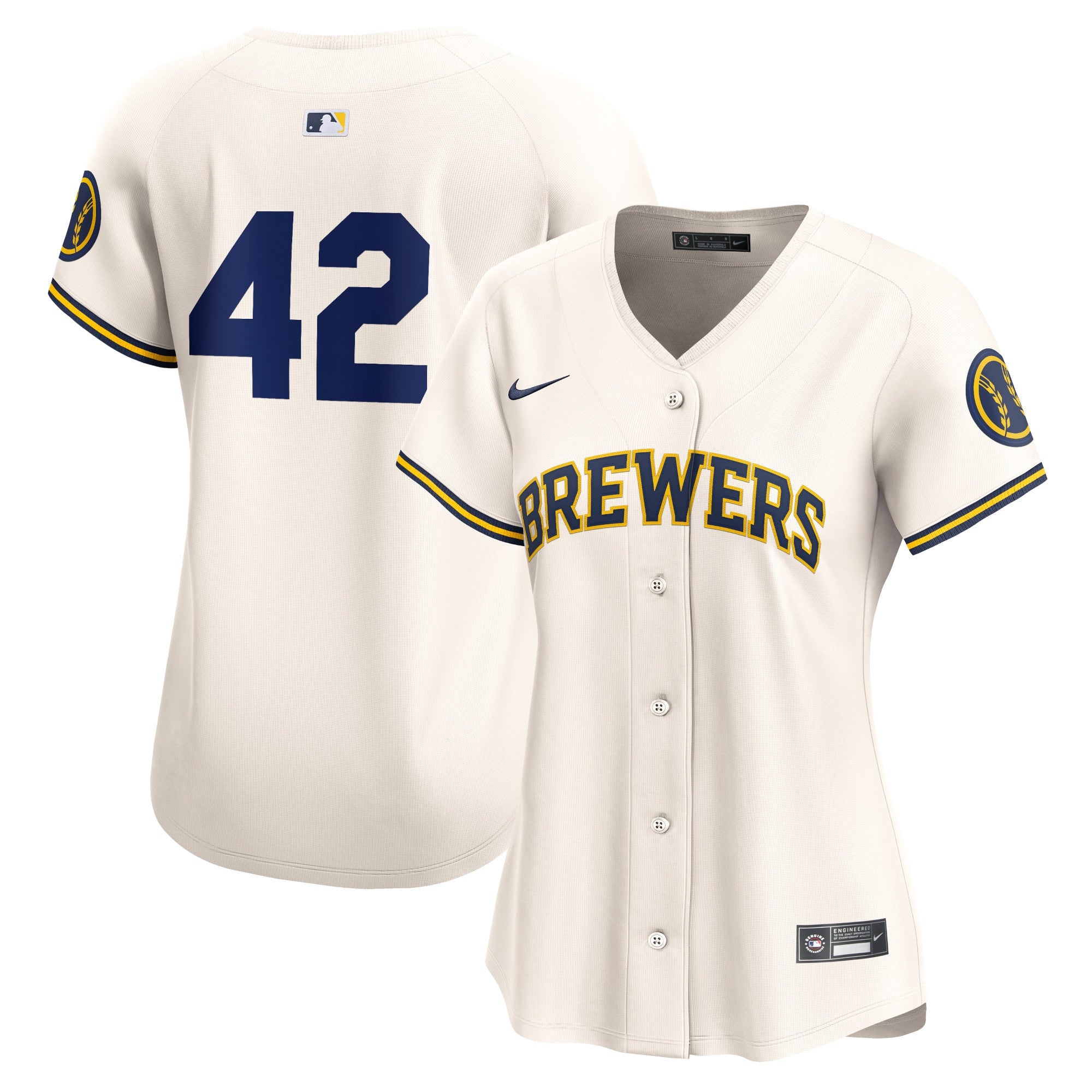 Milwaukee Brewers cream Limited jersey