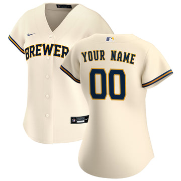 Milwaukee Brewers cream Home jersey