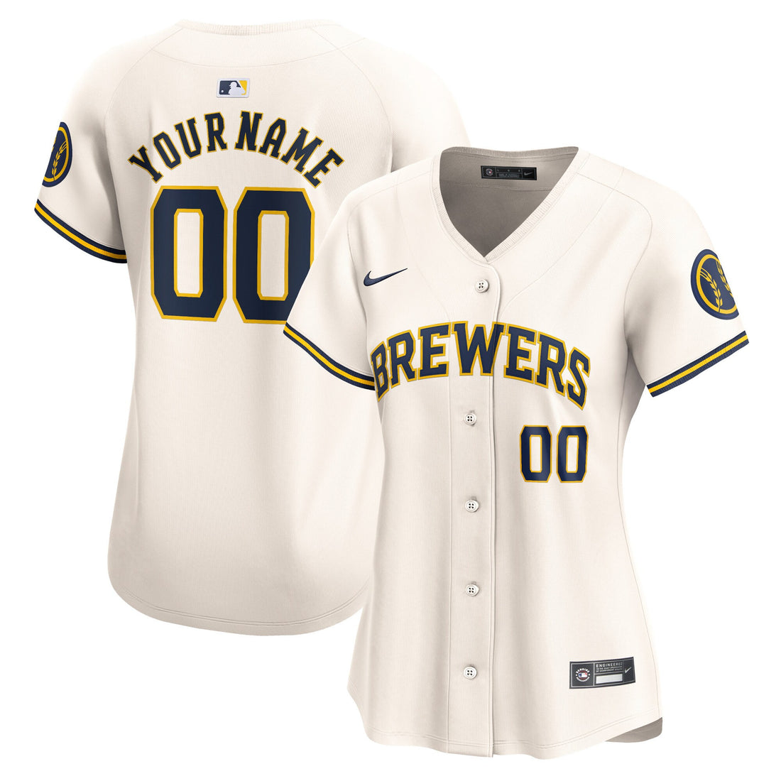 Milwaukee Brewers cream Limited jersey