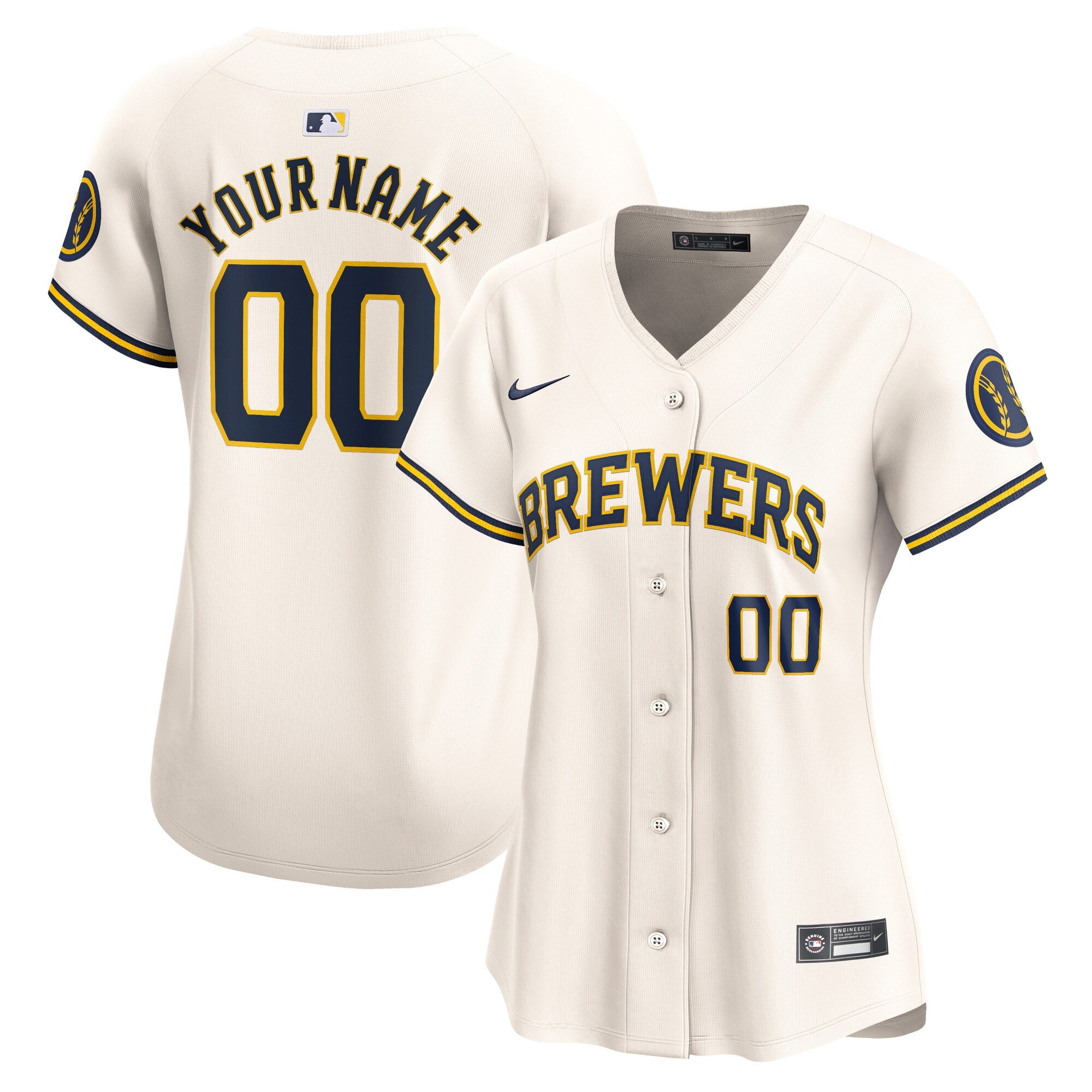 Milwaukee Brewers cream Limited jersey