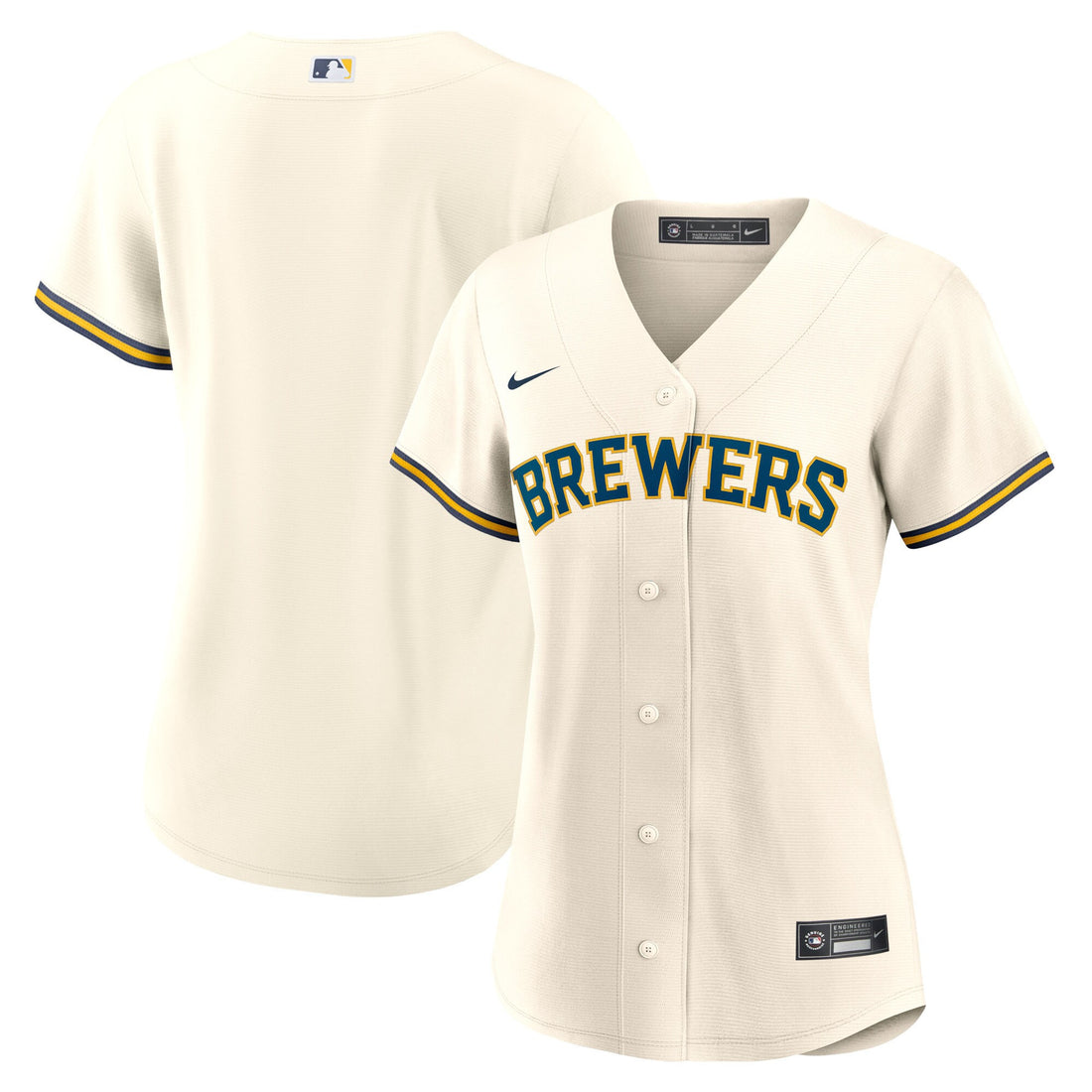 Milwaukee Brewers cream Home jersey