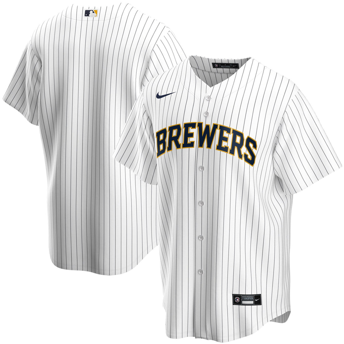 Milwaukee Brewers white Home jersey