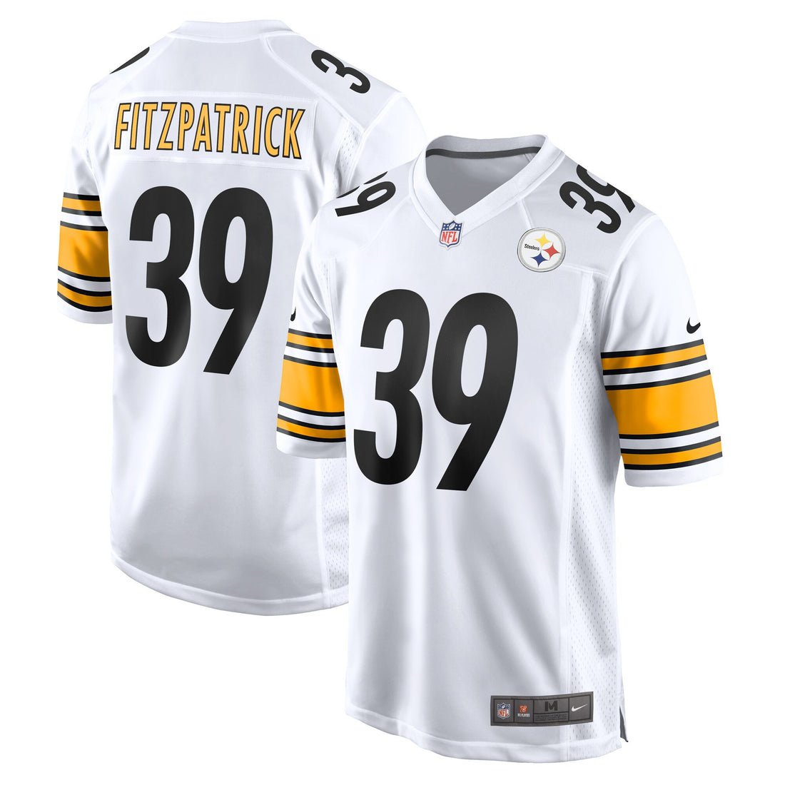 Minkah Fitzpatrick Pittsburgh Steelers white Game jersey