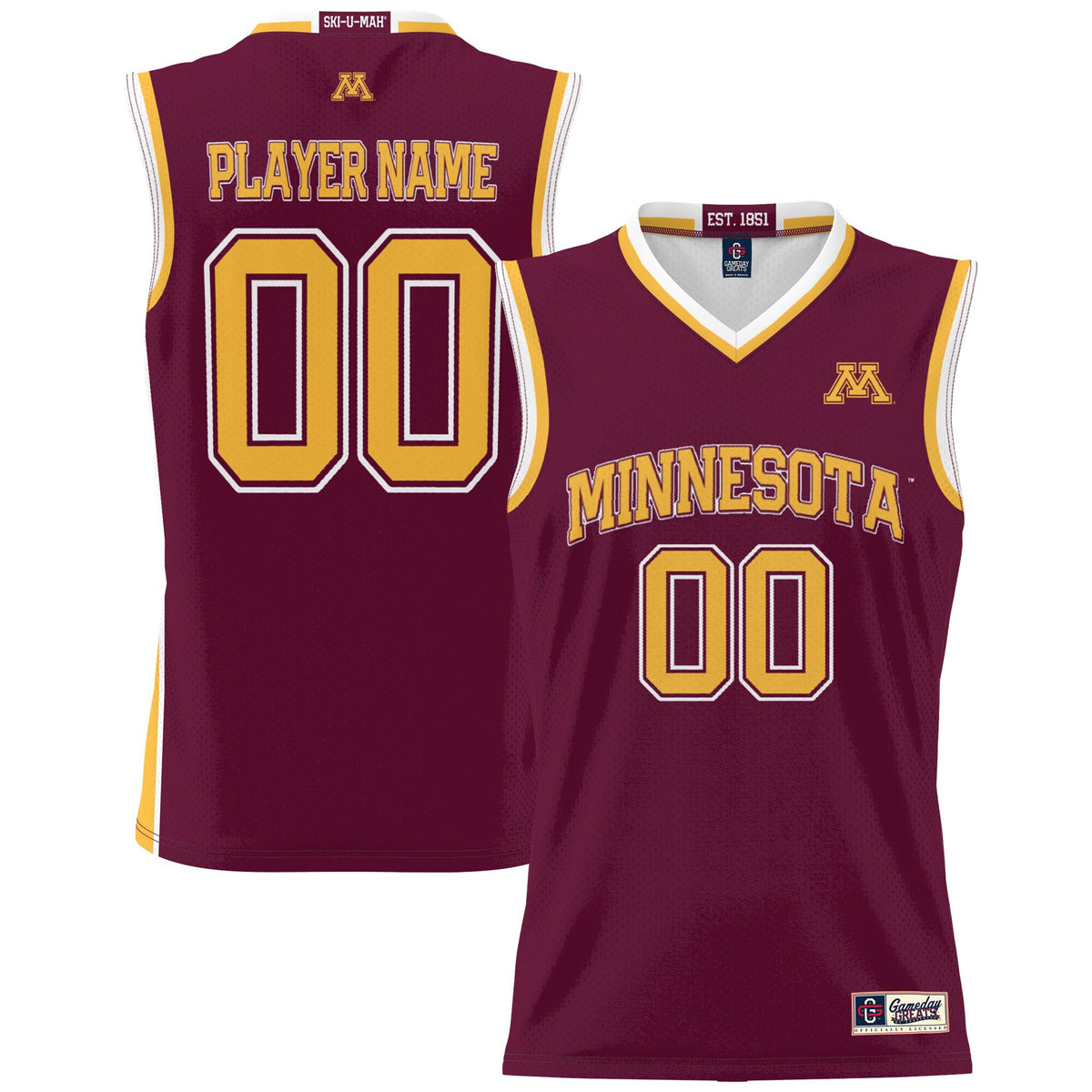 Minnesota Golden Gophers maroon jersey