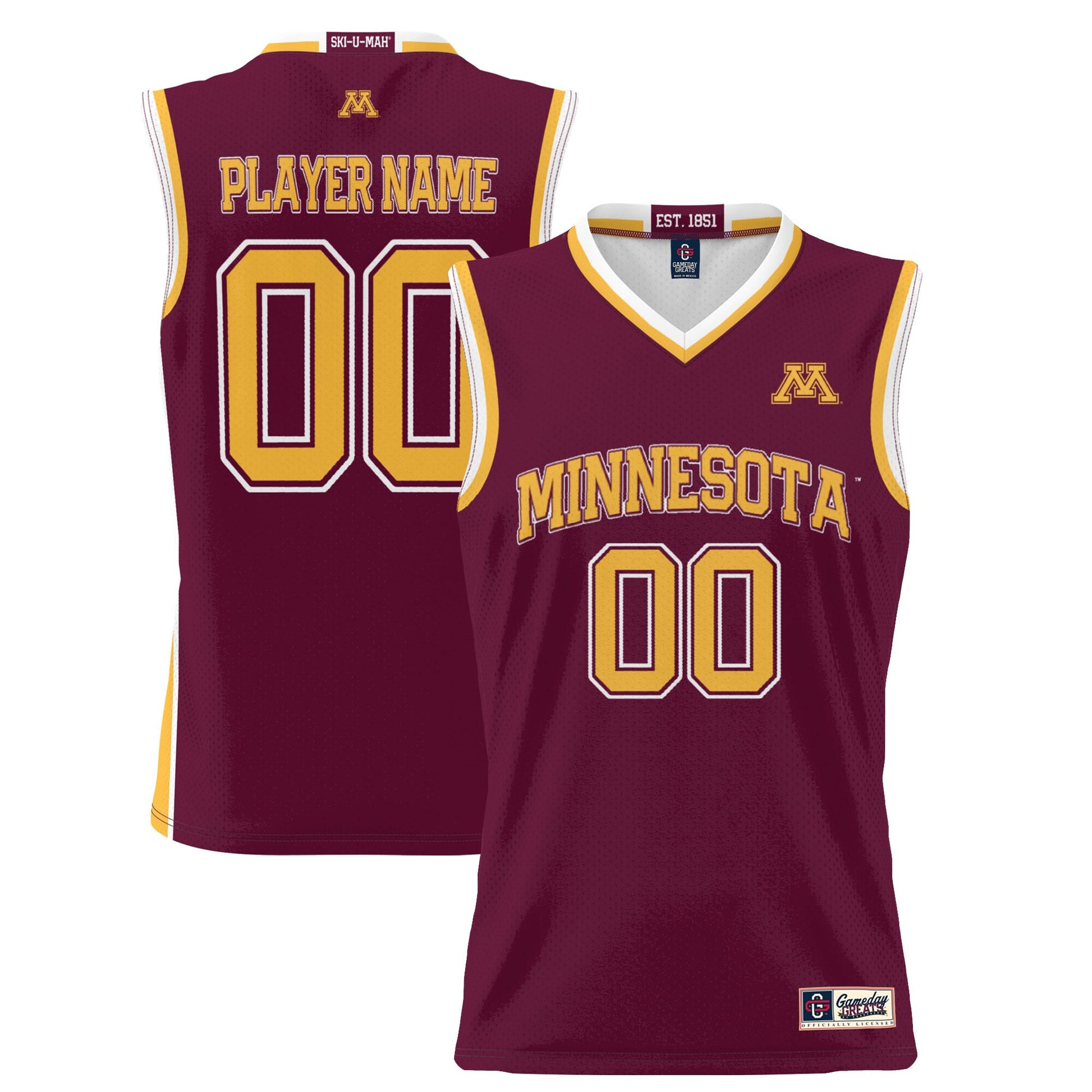 Minnesota Golden Gophers maroon jersey