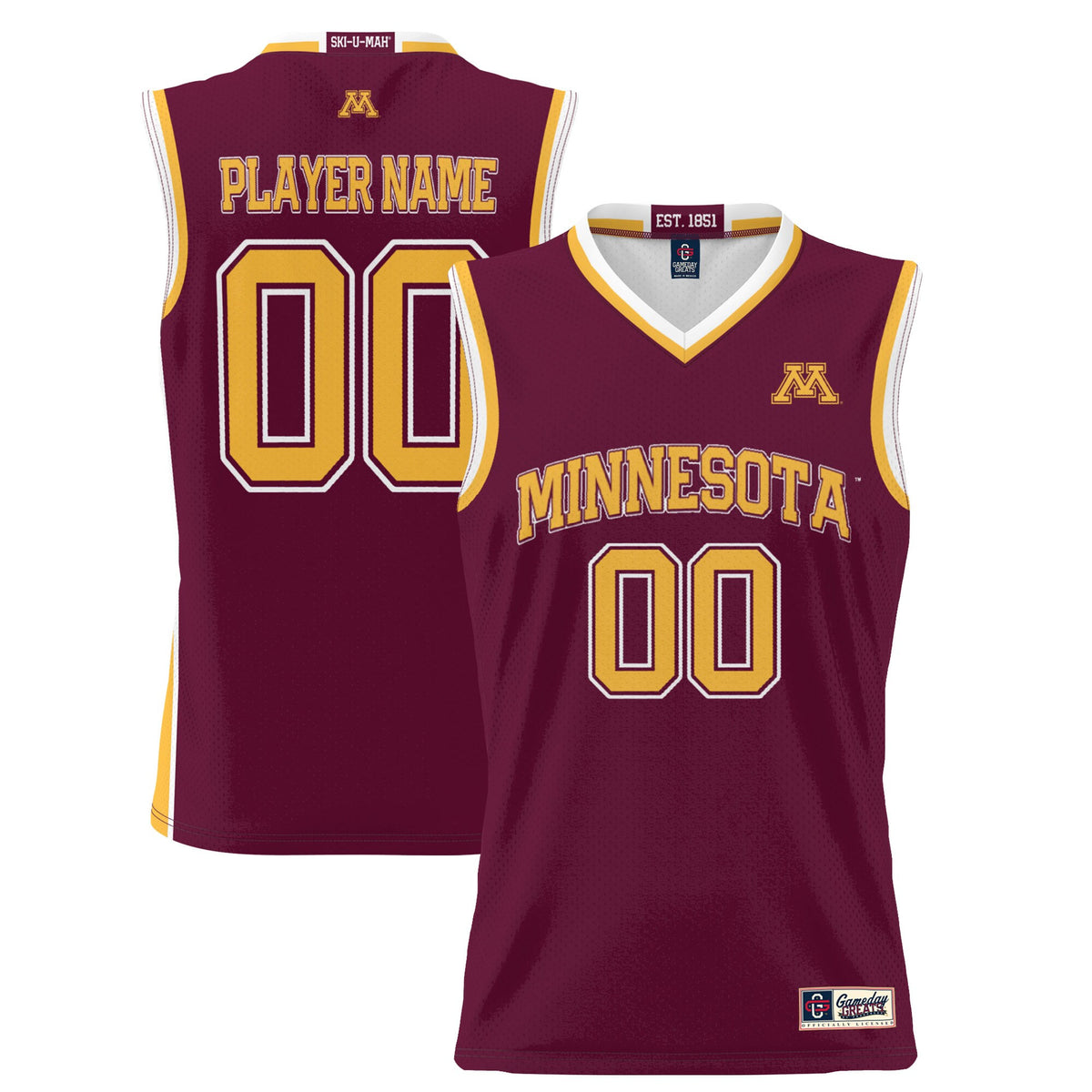 Minnesota Golden Gophers maroon jersey
