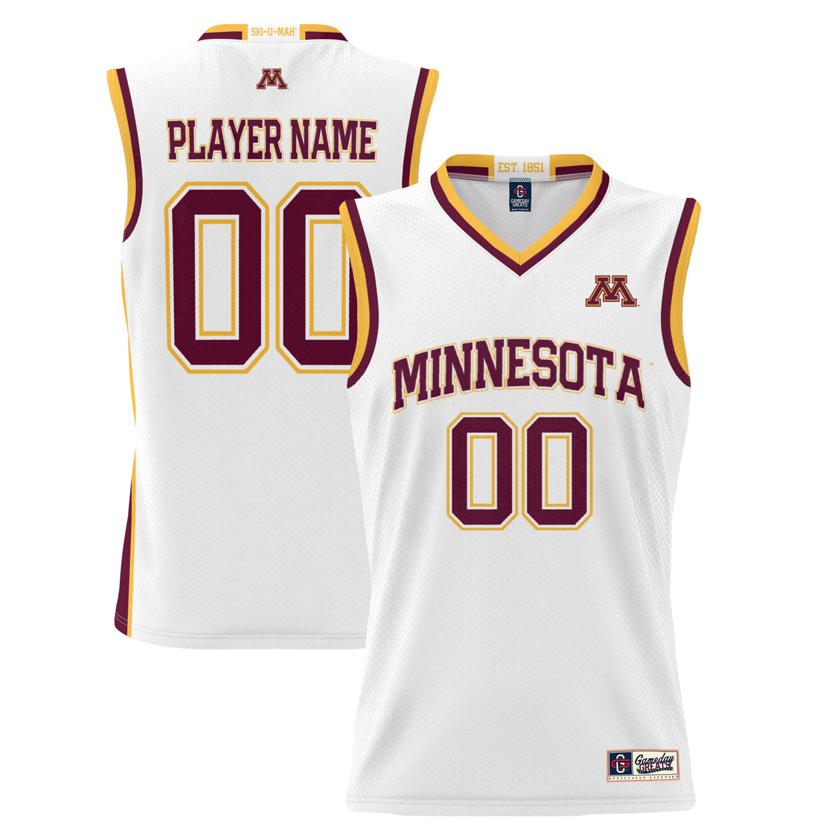 Minnesota Golden Gophers white jersey