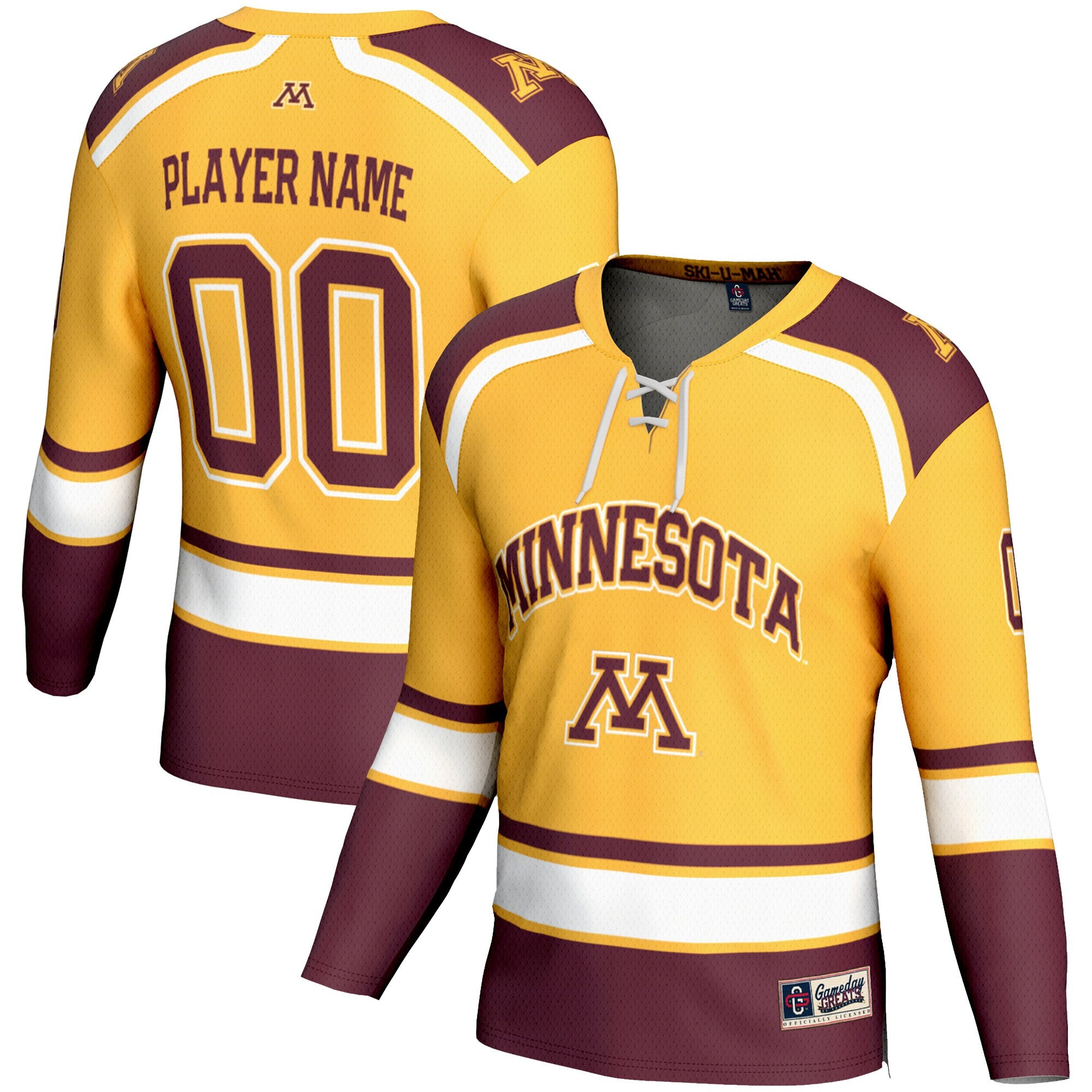 Minnesota Golden Gophers gold jersey