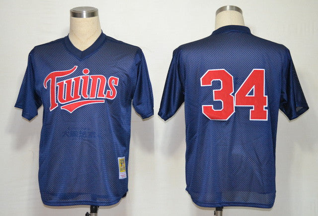 Kirby Puckett Minnesota Twins blue jersey