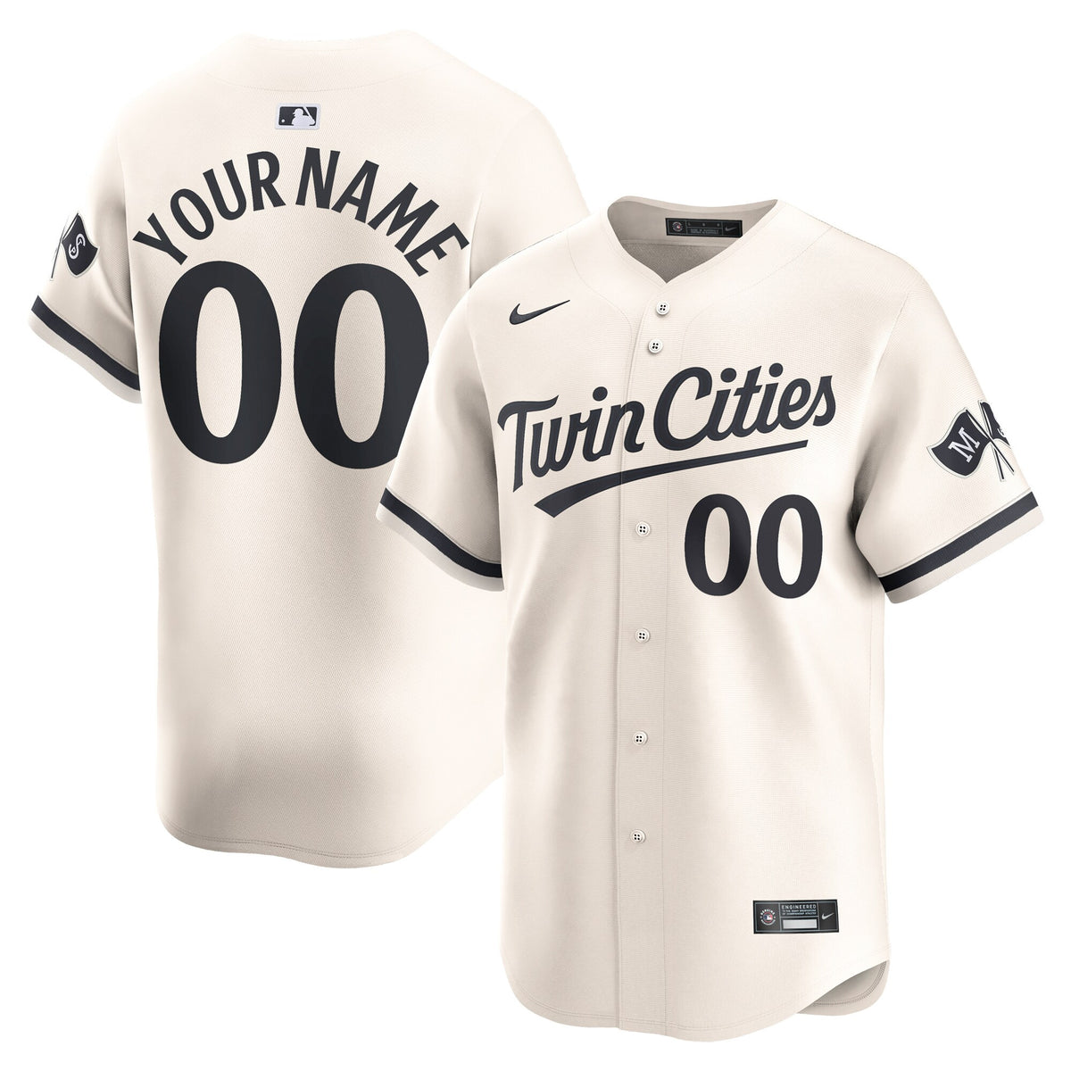 Minnesota Twins cream Limited jersey