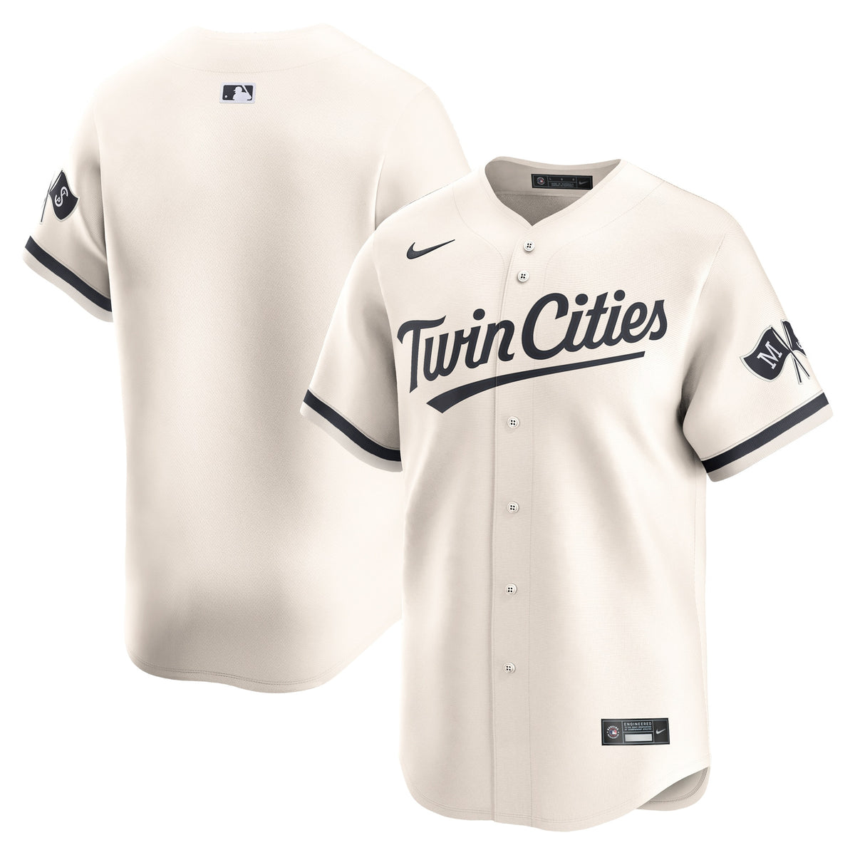 Minnesota Twins cream Limited jersey