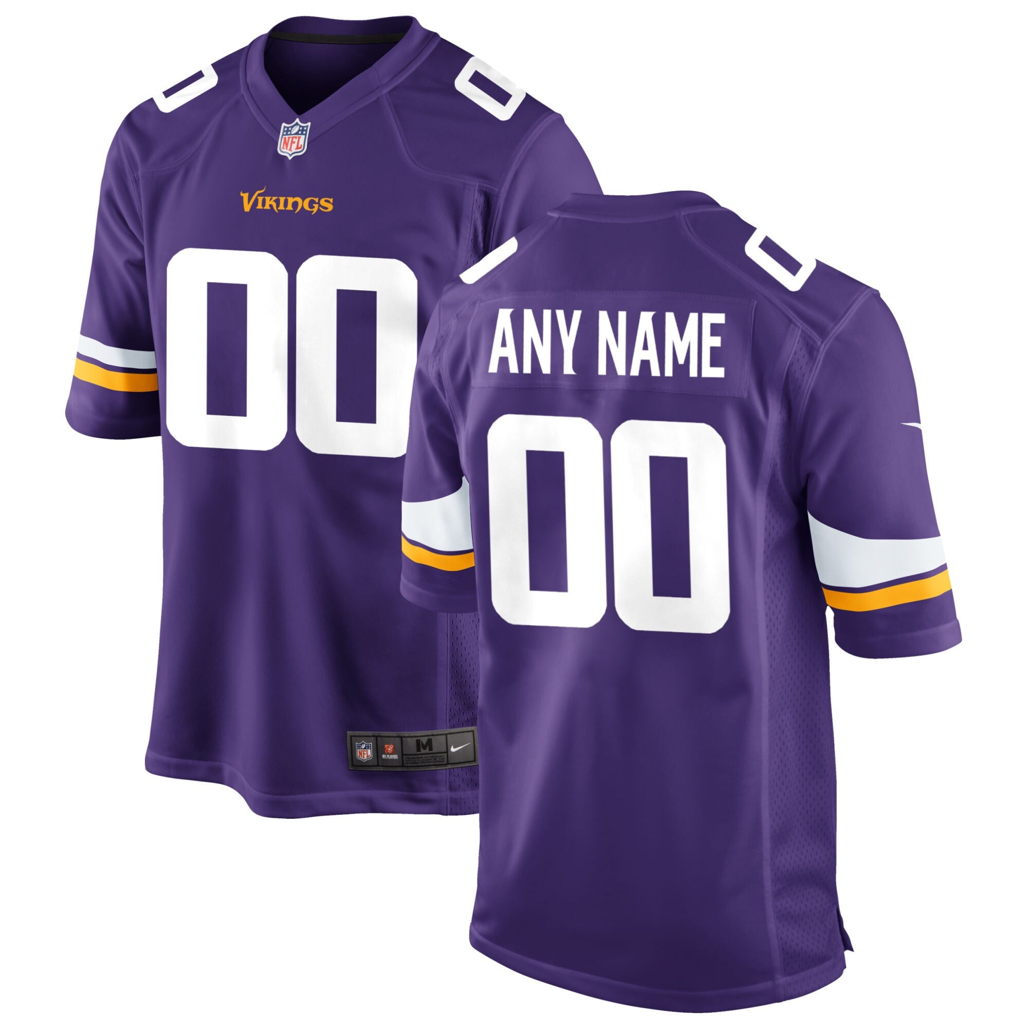 Custom Minnesota Vikings purple jersey