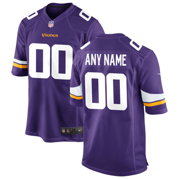 Custom Minnesota Vikings purple jersey