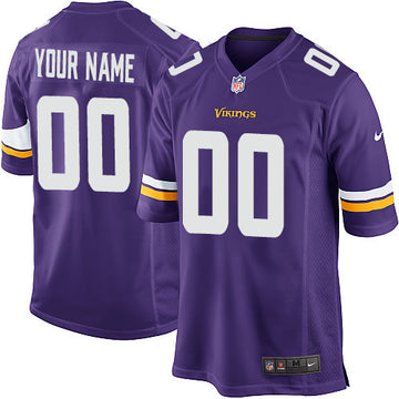 Custom Minnesota Vikings purple Elite jersey