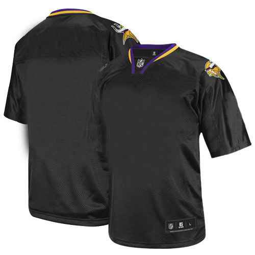 Custom Minnesota Vikings black Shadow jersey