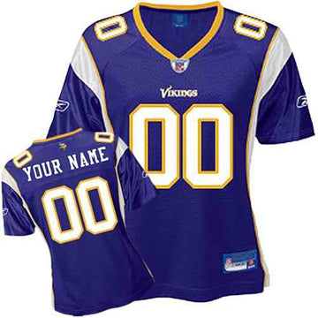Custom Minnesota Vikings purple jersey