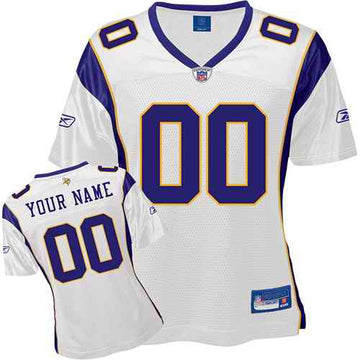 Custom Minnesota Vikings white jersey