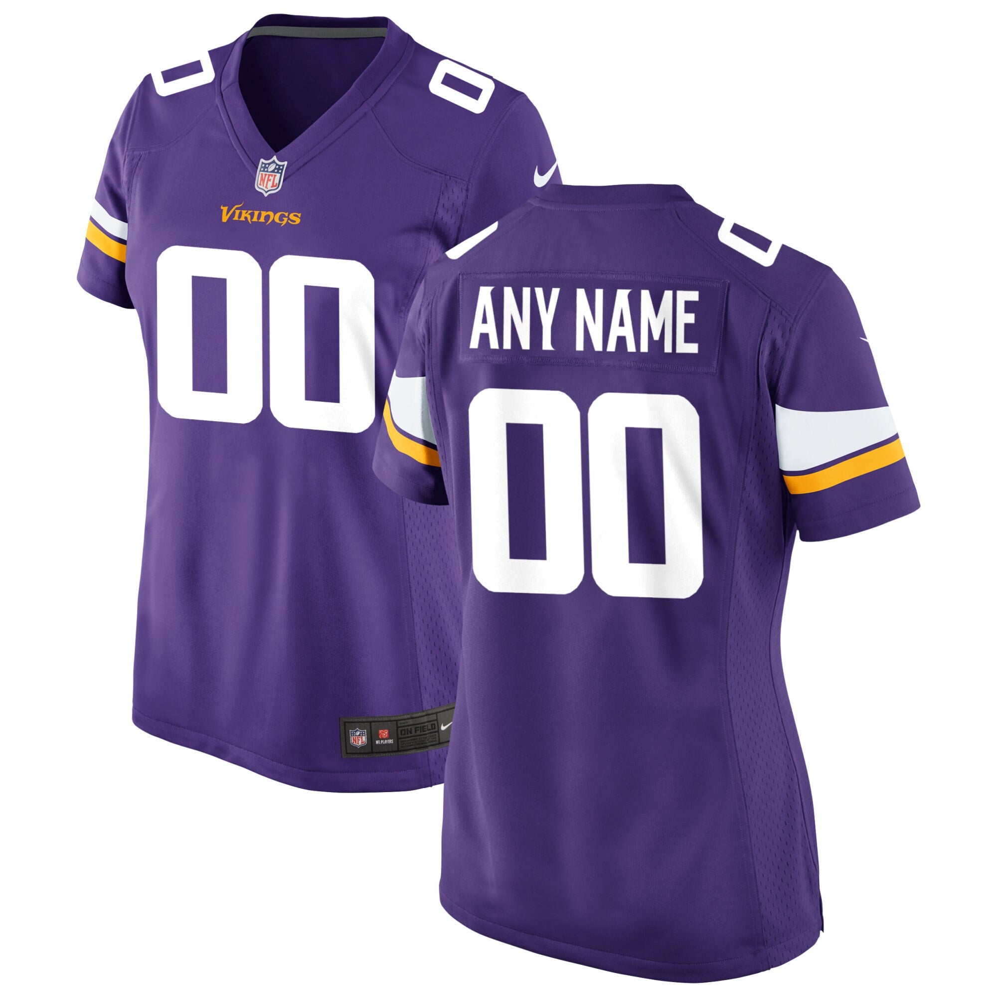 Custom Minnesota Vikings purple jersey