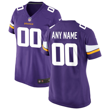 Custom Minnesota Vikings purple jersey