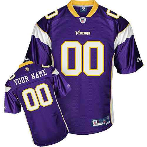 Custom Minnesota Vikings purple jersey